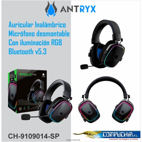 AURICULAR Gaming Wireles ANTRYX APOLO 500 TRIX Black