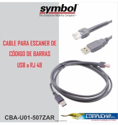 CABLE USB SYMBOL PARA ESCANER DE CODIGO DE BARRAS CAB-2208-UNS2