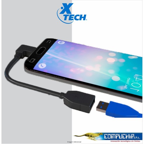 Cable Micro-USB Macho A USB Hembra A, XTC-360.
