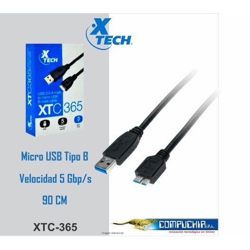 Cable USB 3.0 macho A a micro-USB macho B XTC-365.
