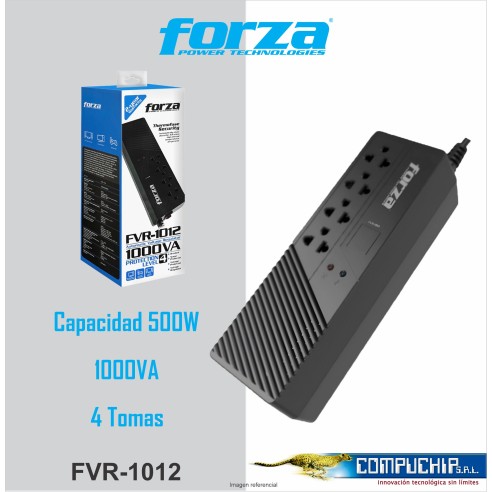 ESTABILIZADOR FORZA FVR-1012 1000VA/500W.