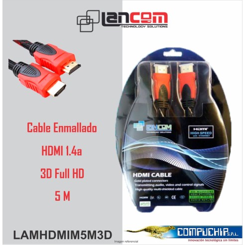 Cable HDMI Lancom HDMI Macho A Macho 5 Metros