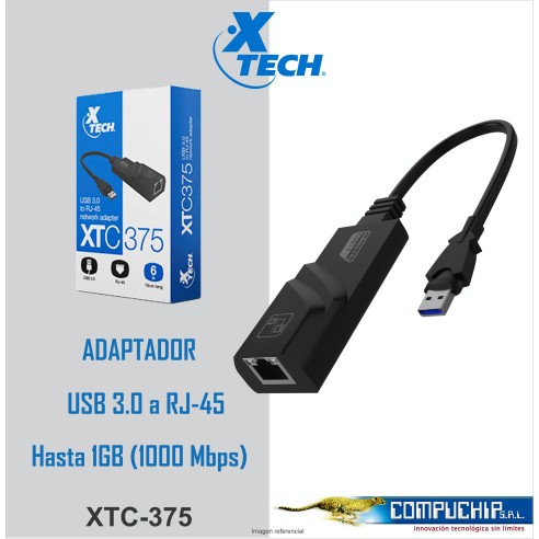 Adaptador de red con conector USB 3.0 a RJ-45