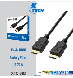 Cable Xtech plano con conector HDMI macho a HDMI macho - 15,24 Metros
