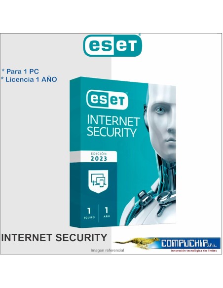 Antivirus Eset Internet Security Edicion 2023 para 1 PC, Licencia 1 año.
