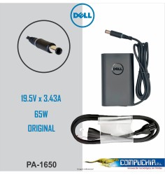 CARGADOR DELL, 19.5V 3.43A ORIGINAL 65W.