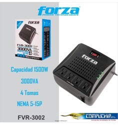 ESTABILIZADOR FORZA FVR-3002 3000VA/1500W