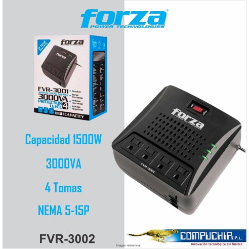ESTABILIZADOR FORZA FVR-3002 3000VA/1500W