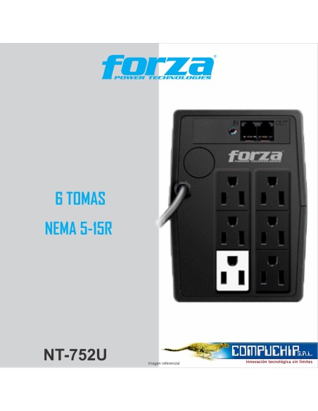 UPS FORZA NT-752U 750VA/375W.