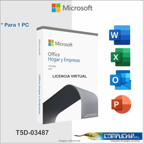 Licenciamiento Virtual (ESD) Microsoft Office Home and Business 2021.