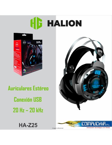 HEADSET GAMER HALION Z25 7LED