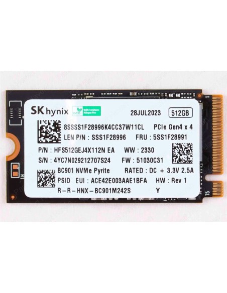SSD Hynix 512GB M.2 2242 1.654 in NVMe PCIe Gen 4 x4 TLC