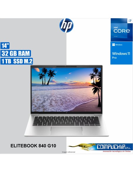 Notebook HP EliteBook 840 G10, 14” WUXGA UWVA, Core i7-1355U 1.70 / 5.0GHz, 32GB DDR5-5200