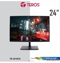 Monitor plano TEROS TE-2419CS 24" WUXGA IPS 75Hz 5ms HDMI VGA negro