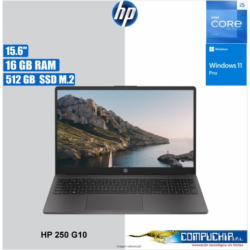Notebook HP 250 G10, 15.6" LCD LED HD SVA, Core i5-1334U 1.30 / 4.60GHz, 16GB DDR4-3200MHz