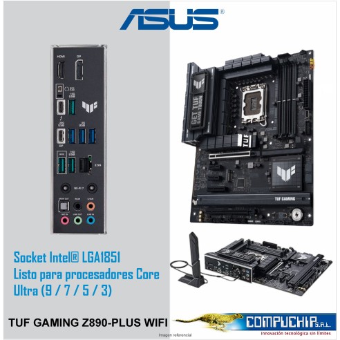 Motherboard ASUS TUF GAMING Z890-PLUS WIFI, Chipset Intel Z890, LGA 1851, HDMI, DP, ATX