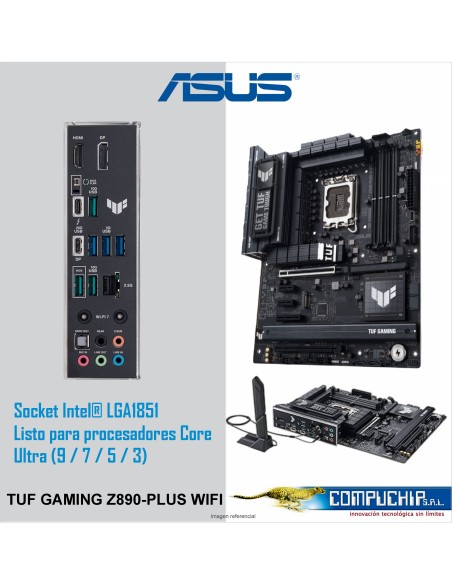 Motherboard ASUS TUF GAMING Z890-PLUS WIFI, Chipset Intel Z890, LGA 1851, HDMI, DP, ATX