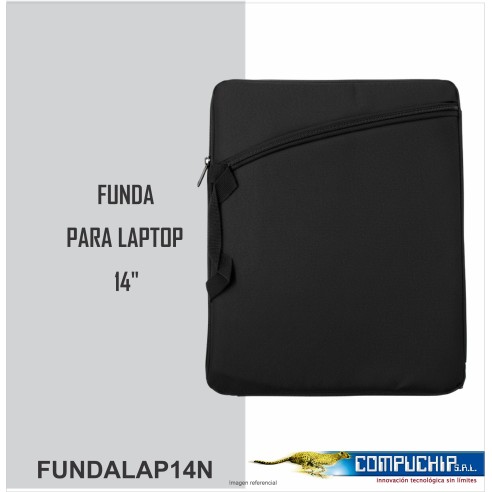 FUNDA PARA LAPTOP DE 14" COLOR NEGRO