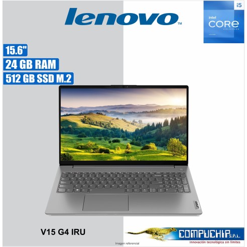 Notebook Lenovo V15 G4 IRU, 15.6" FHD TN, Core i5-13420H 2.1 / 4.6GHz, 24GB DDR4-3200MHz