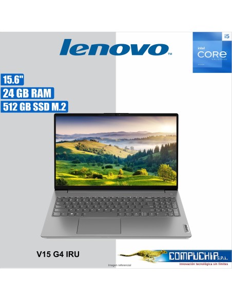 Notebook Lenovo V15 G4 IRU, 15.6" FHD TN, Core i5-13420H 2.1 / 4.6GHz, 24GB DDR4-3200MHz