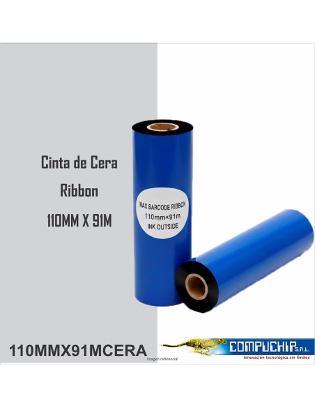 CINTA DE CERA 110MM X 91MTS
