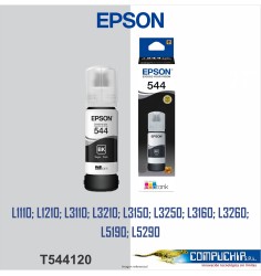 BOTELLA DE TINTA EPSON T544120 NEGRO, 65ML.