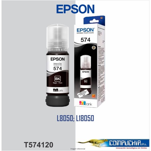BOTELLA DE TINTA EPSON T574120 NEGRO, 70ML.