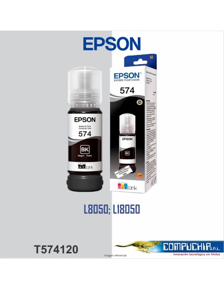 BOTELLA DE TINTA EPSON T574120 NEGRO, 70ML.