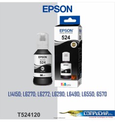 BOTELLA DE TINTA EPSON T524120 NEGRO, 127ML.