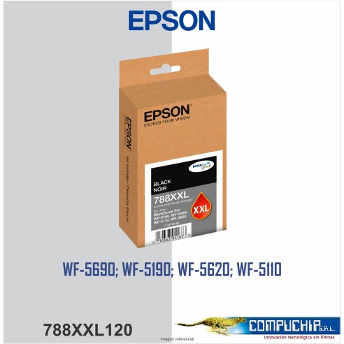 CARTUCHO DE TINTA EPSON T788XXL, DURABRITE PRO, NEGRO 65ML.
