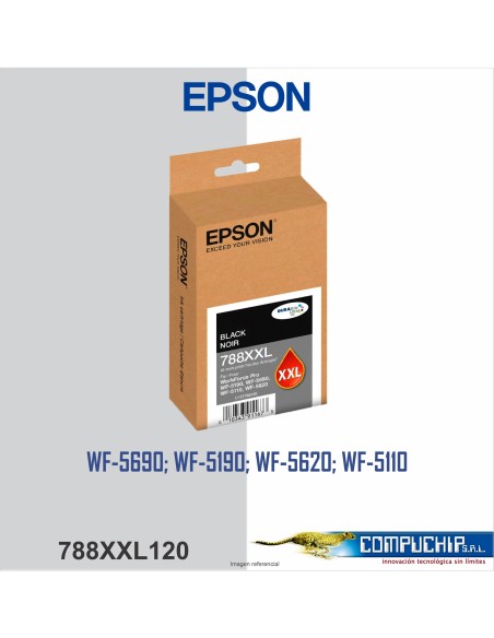 CARTUCHO DE TINTA EPSON T788XXL, DURABRITE PRO, NEGRO 65ML.