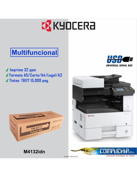 Impresora multifuncional láser Kyocera ECOSYS M4132idn
