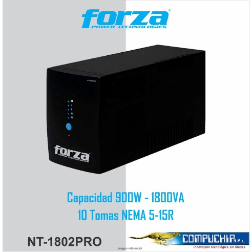 UPS FORZA NT-1802 PRO 1800VA 900W 220V SMART 10 TOMAS