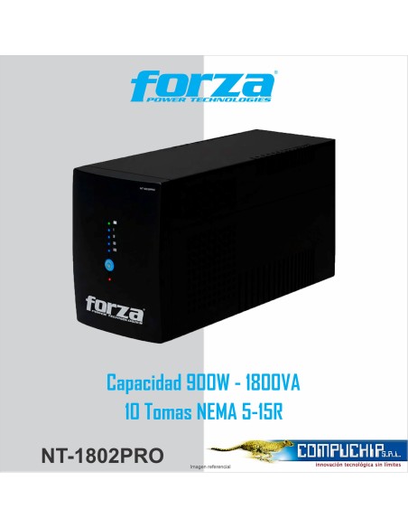 UPS FORZA NT-1802 PRO 1800VA 900W 220V SMART 10 TOMAS