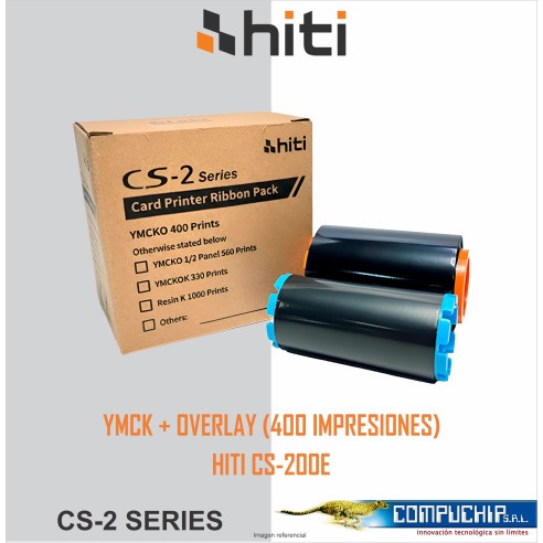CINTA DE IMÁGENES HITI CS-2 YMCKO 400 PARA IMPRESORA CS-200E