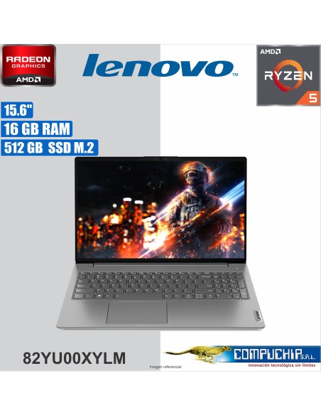 Notebook Lenovo V15 G4 AMN, 15.6" FHD TN, AMD Ryzen 5 7520U 2.8/4.3GHz, 16GB LPDDR5-4800, SSD 512GB M.2