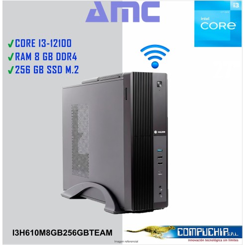 INTEL CORE I3-12100, 3.30GHZ /4.30 GHZ, 8GB DDR4, 256GB M.2 SSD.