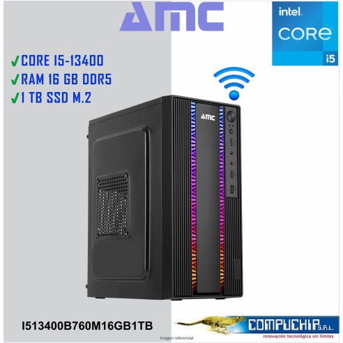 PC INTEL CORE I5-13400 2.5/4.6 GHZ, 16GB DDR5, 1TB M.2 SSD