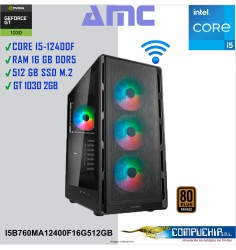 PC INTEL CORE I5-12400F 2.50/4.40 GHZ, 16GB DDR5, 512 GB SSD, GT 1030 2GB