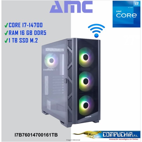 PC Intel Core i7-14700 2.10/5.40GHz, 16GB DDR5, 1TB M.2 SSD