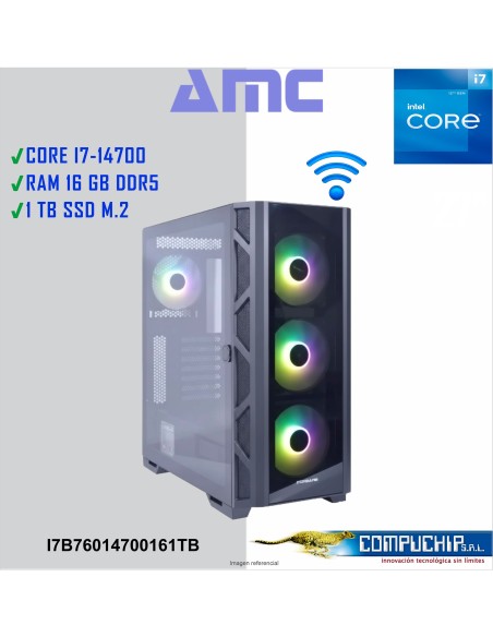 PC Intel Core i7-14700 2.10/5.40GHz, 16GB DDR5, 1TB M.2 SSD