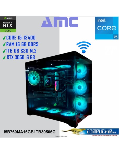 PC AMC INTEL CORE i5-13400 2.50/4.60GHz, 16GB DDR5, 1TB M.2 SSD, RTX 3050 6G.