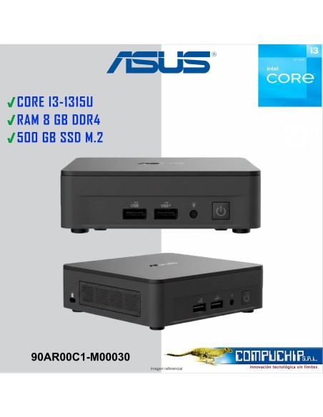Pc Mini Asus Nuc CORE i3-1315U 3.30 GHZ DR4, 500GB M.2 SSD
