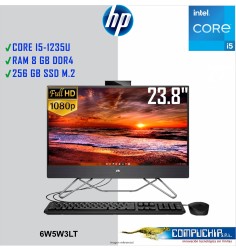 ALL-IN-ONE HP 240 G9 23.8" FHD, Core I5-1235U 3.30/4.40GHZ, 8GB DDR4-3200MHZ 256GB SSD.