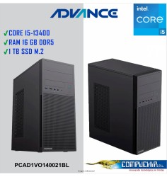 Computadora Advance Vission VO1470, Intel Core i5-13400 2.5GHz, 16GB DDR5, 1TB SSD M.2 NMVe