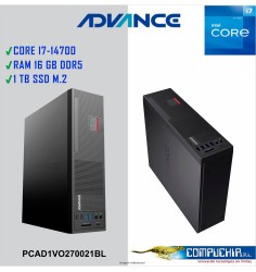 Computadora Advance Vission VO2770, Intel Core i7-14700 2.1GHz, 16GB DDR5, 1TB SSD M.2 NMVe