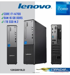 Computadora Lenovo ThinkCentre Neo 50S Gen 5, Core i7-14700 5.4GHz, 16GB DDR5-5600