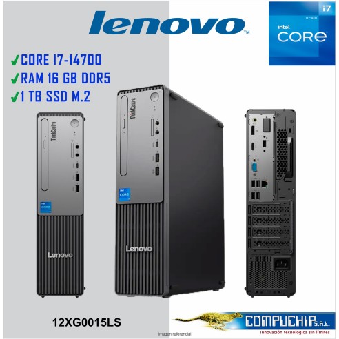 Computadora Lenovo ThinkCentre Neo 50S Gen 5, Core i7-14700 5.4GHz, 16GB DDR5-5600