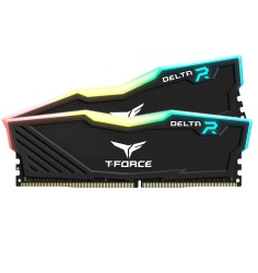 Memoria TEAMGROUP T-FORCE DELTA RGB 16GB (2 x 8GB) DDR4-3600MHz, CL18, 1.35V, RGB, Negro