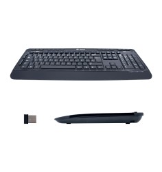 Teclado inalámbrico TEROS TE-4074CS, 2.4Ghz, USB, negro